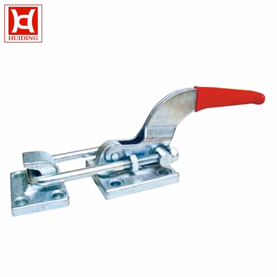 Pince de verrouillage à bascule réglable de type loquet pour quincaillerie de porte