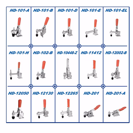 Huiding Hardware Manufacturer Quick Release Push Pull Loquet Type Pince à Bascule Robuste en Acier Inoxydable pour Machine Industrielle à Bois